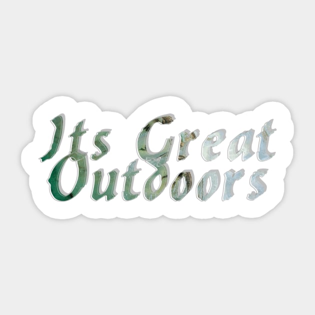 Its Great Outdoors Sticker by afternoontees